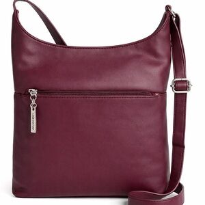 Giani Bernini burgundy Shoulder Bag with‎ Slouch Design